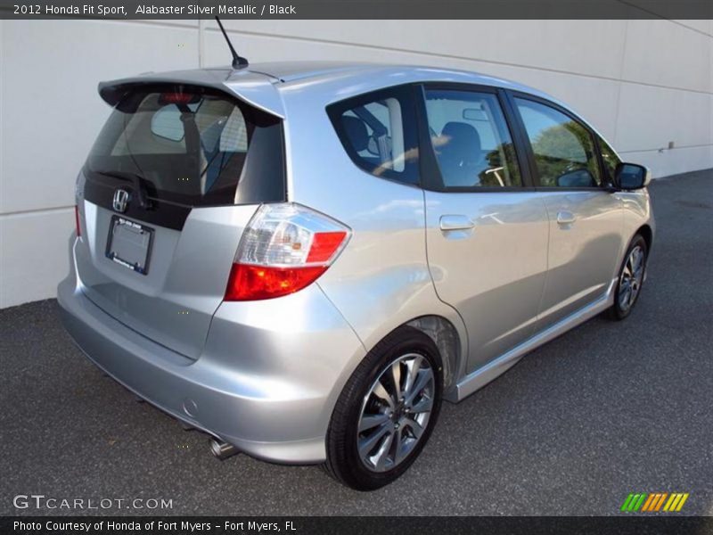 Alabaster Silver Metallic / Black 2012 Honda Fit Sport