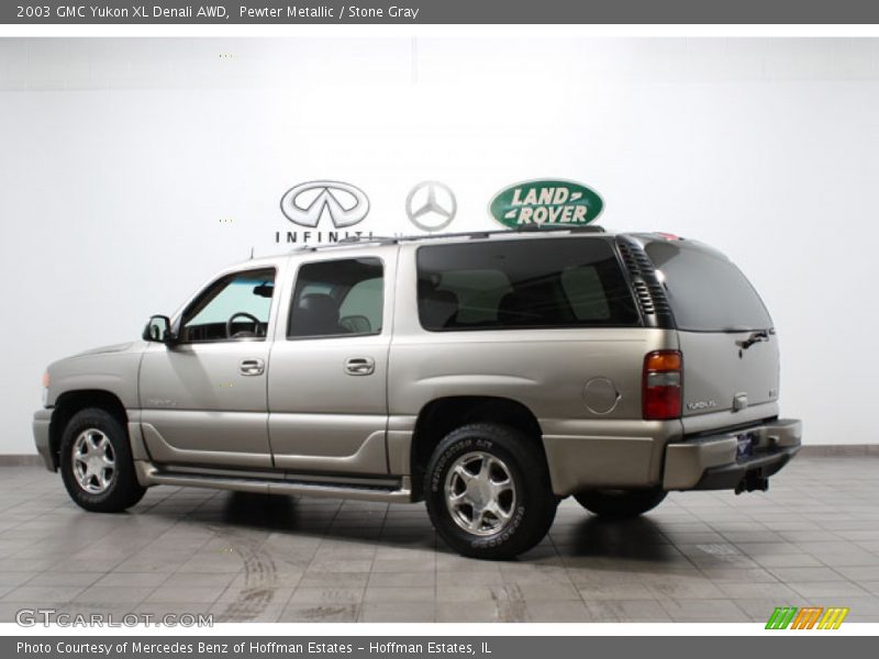 Pewter Metallic / Stone Gray 2003 GMC Yukon XL Denali AWD