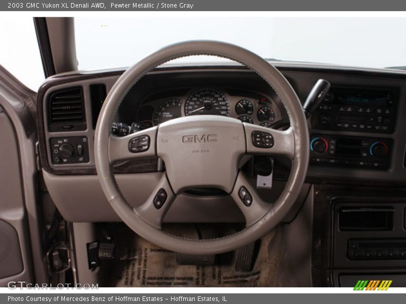 Pewter Metallic / Stone Gray 2003 GMC Yukon XL Denali AWD