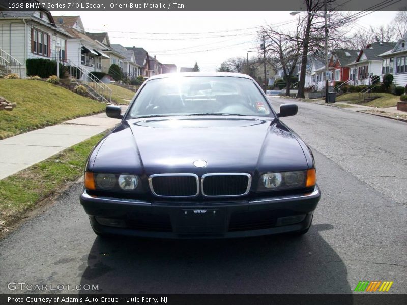 Orient Blue Metallic / Tan 1998 BMW 7 Series 740iL Sedan