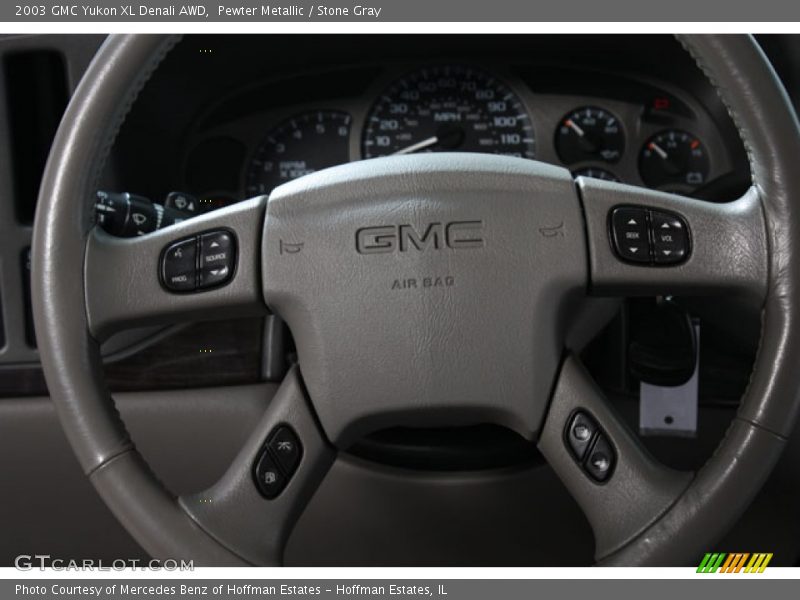 Pewter Metallic / Stone Gray 2003 GMC Yukon XL Denali AWD