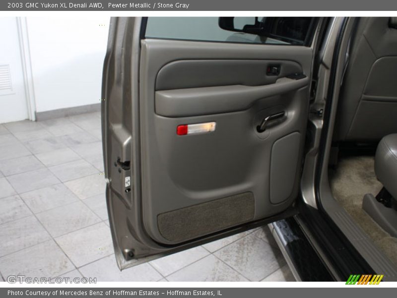 Pewter Metallic / Stone Gray 2003 GMC Yukon XL Denali AWD