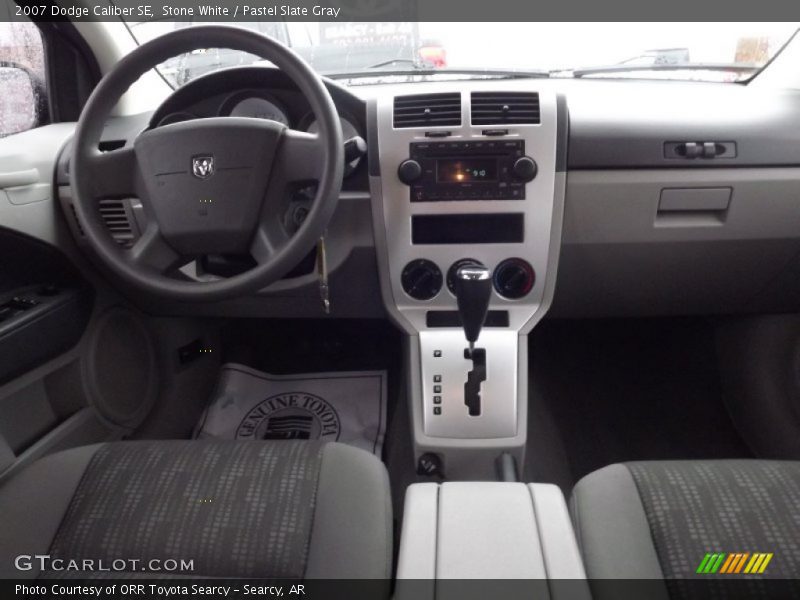 Stone White / Pastel Slate Gray 2007 Dodge Caliber SE