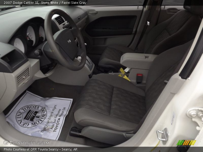Stone White / Pastel Slate Gray 2007 Dodge Caliber SE