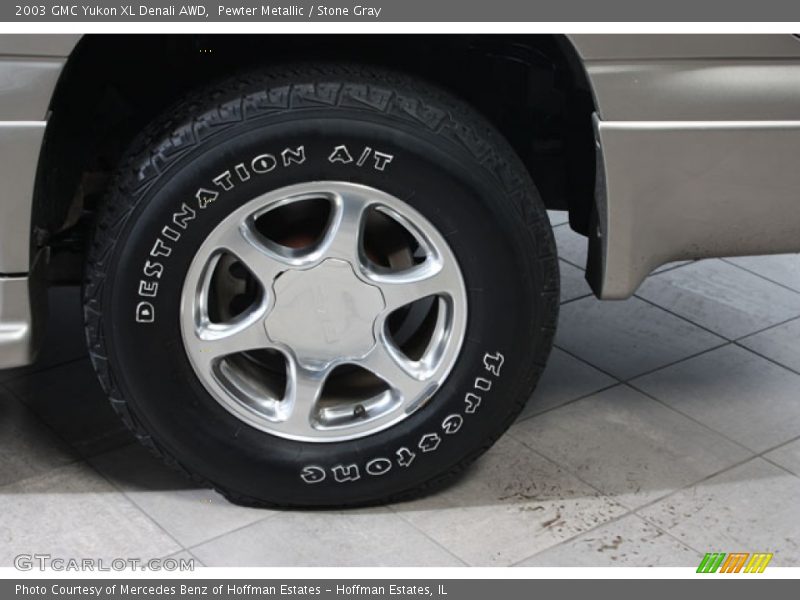 Pewter Metallic / Stone Gray 2003 GMC Yukon XL Denali AWD