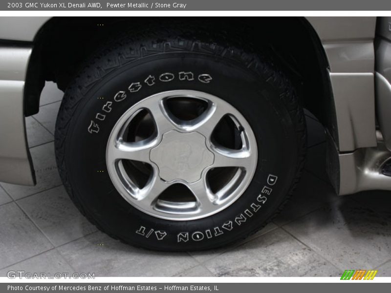 Pewter Metallic / Stone Gray 2003 GMC Yukon XL Denali AWD