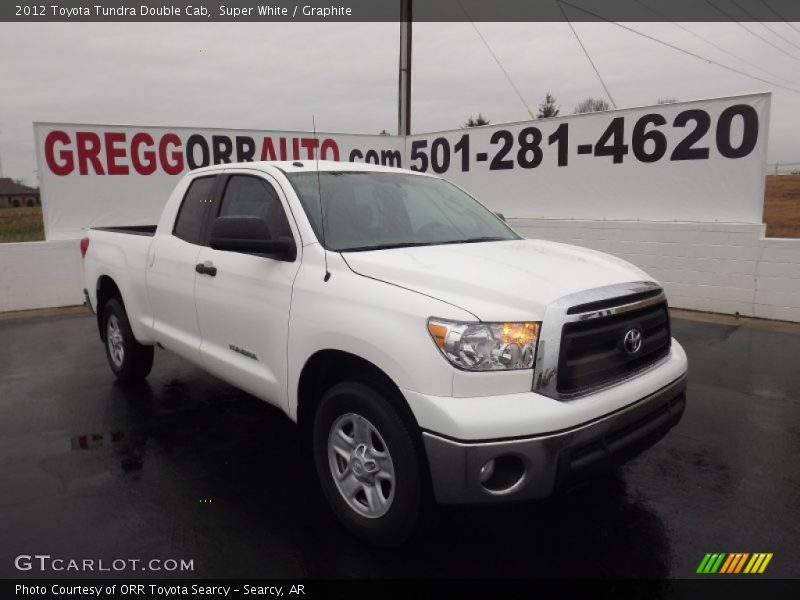 Super White / Graphite 2012 Toyota Tundra Double Cab