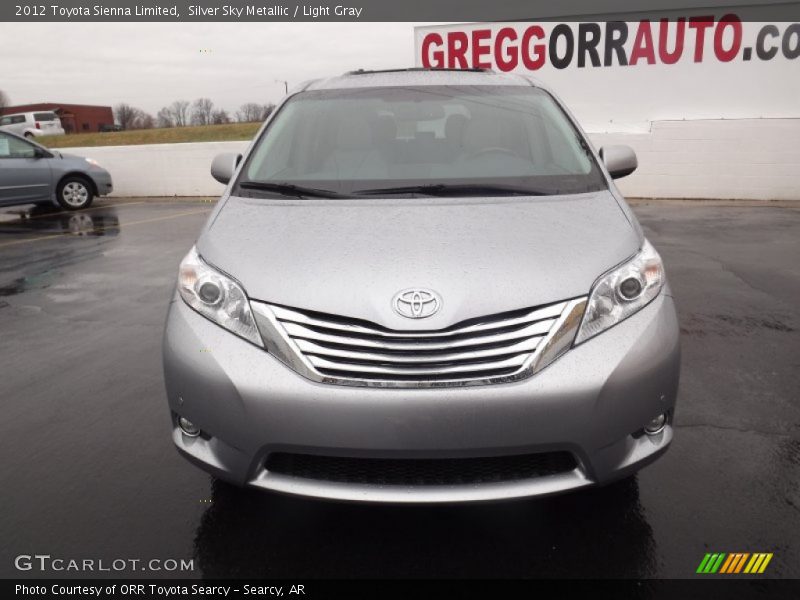 Silver Sky Metallic / Light Gray 2012 Toyota Sienna Limited