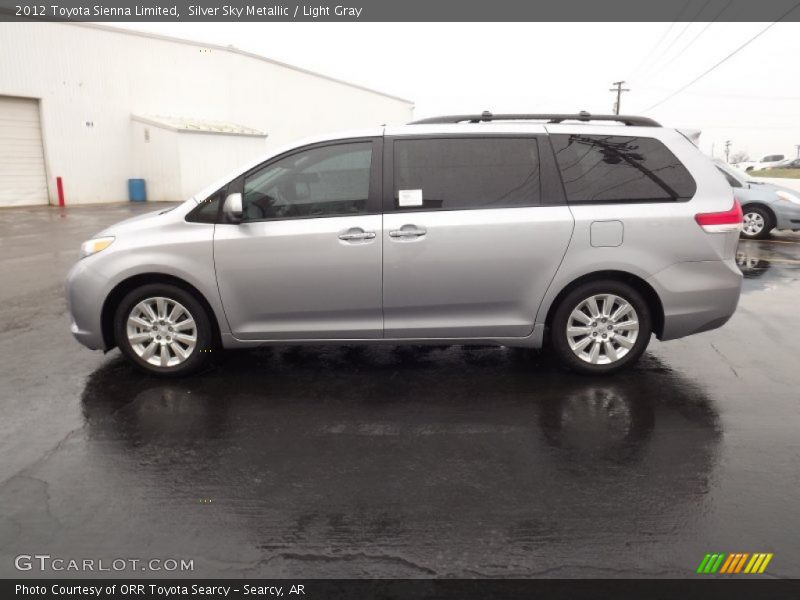 Silver Sky Metallic / Light Gray 2012 Toyota Sienna Limited