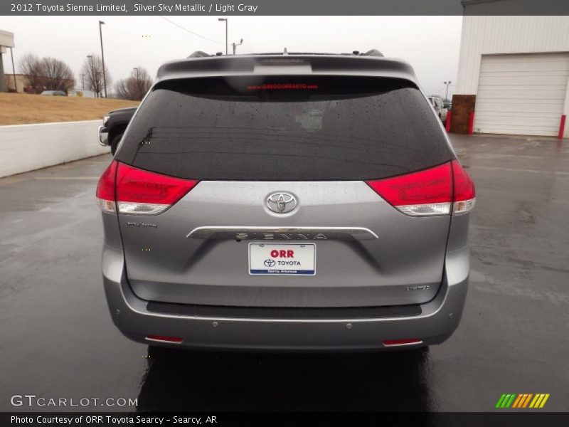 Silver Sky Metallic / Light Gray 2012 Toyota Sienna Limited
