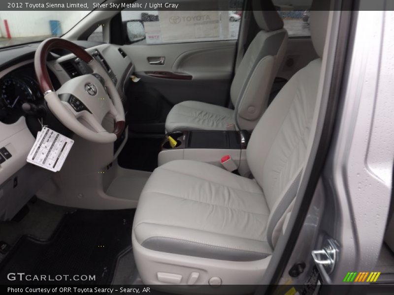 Silver Sky Metallic / Light Gray 2012 Toyota Sienna Limited