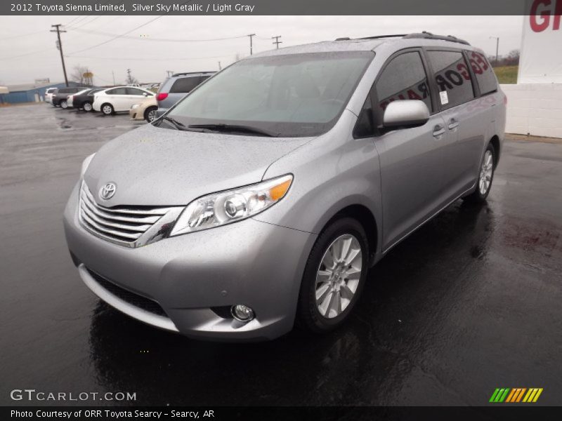 Silver Sky Metallic / Light Gray 2012 Toyota Sienna Limited