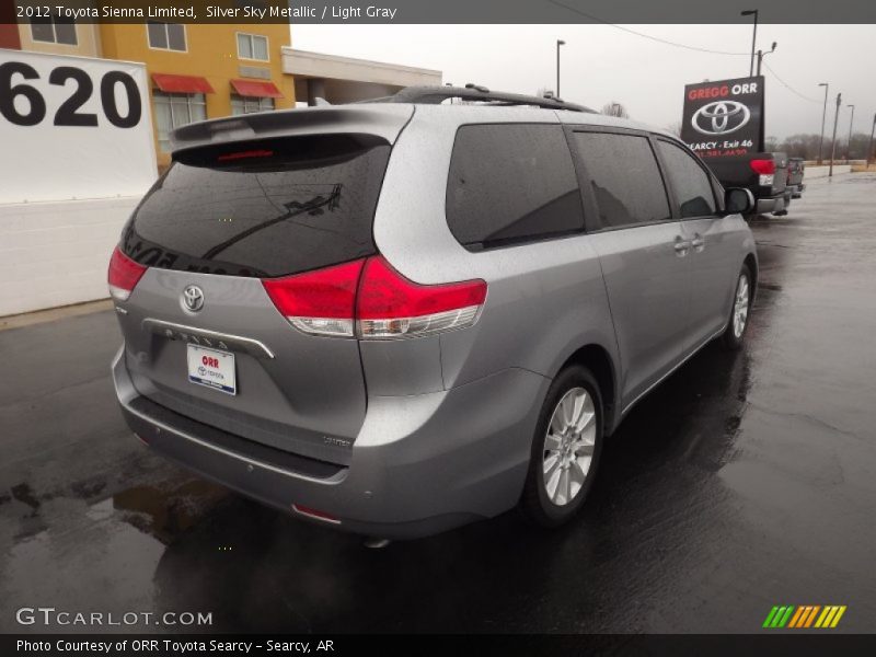 Silver Sky Metallic / Light Gray 2012 Toyota Sienna Limited