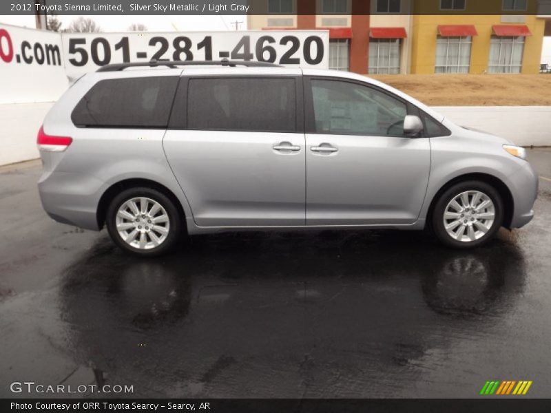 Silver Sky Metallic / Light Gray 2012 Toyota Sienna Limited