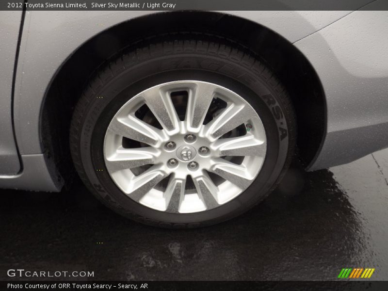 Silver Sky Metallic / Light Gray 2012 Toyota Sienna Limited