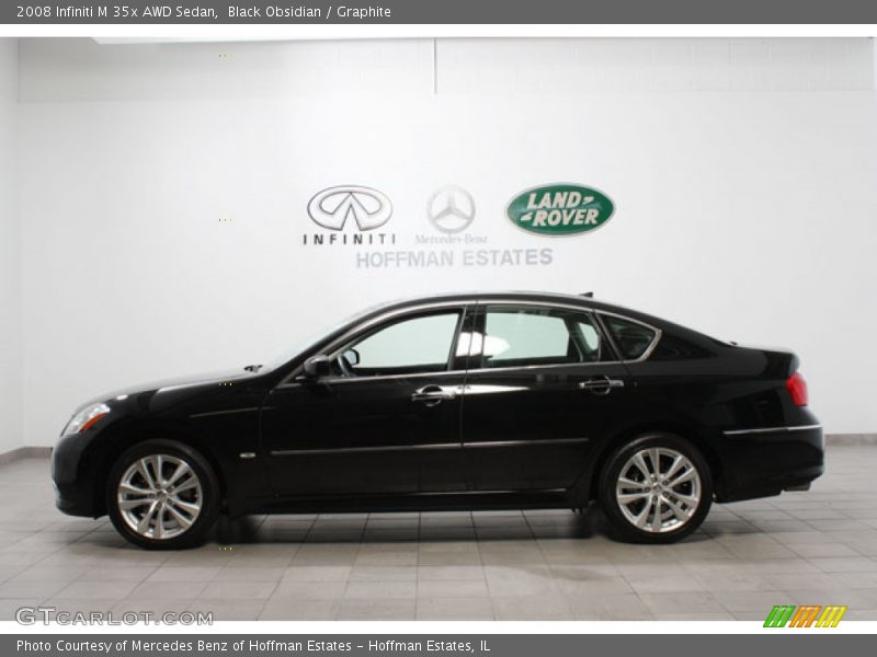 Black Obsidian / Graphite 2008 Infiniti M 35x AWD Sedan