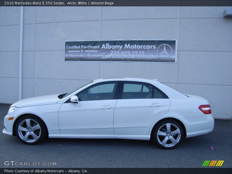 Arctic White / Almond Beige 2010 Mercedes-Benz E 350 Sedan