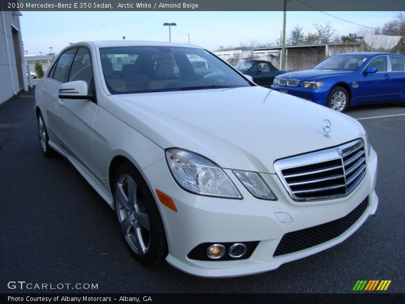 Arctic White / Almond Beige 2010 Mercedes-Benz E 350 Sedan
