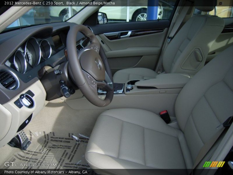 Black / Almond Beige/Mocha 2012 Mercedes-Benz C 250 Sport