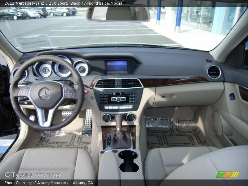 Black / Almond Beige/Mocha 2012 Mercedes-Benz C 250 Sport