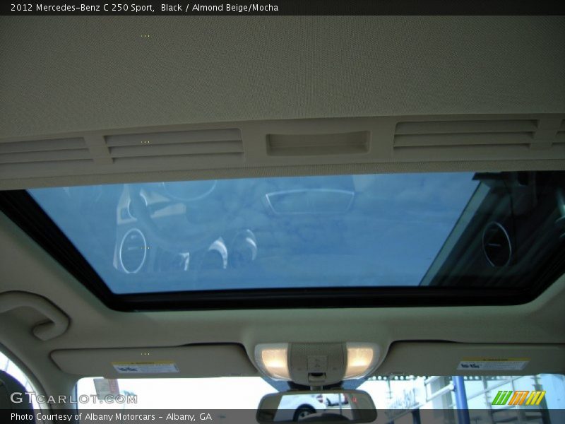 Black / Almond Beige/Mocha 2012 Mercedes-Benz C 250 Sport