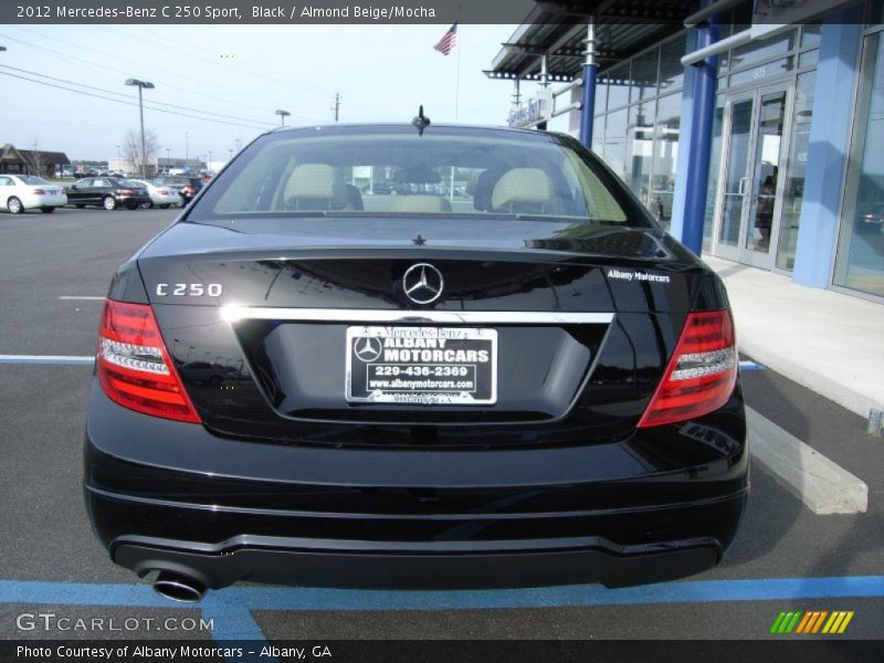 Black / Almond Beige/Mocha 2012 Mercedes-Benz C 250 Sport