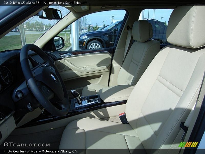 Alpine White / Sand Beige 2012 BMW X5 xDrive35i