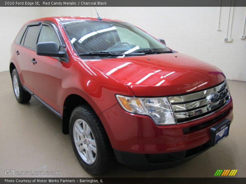 Red Candy Metallic / Charcoal Black 2010 Ford Edge SE