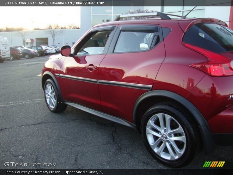 Cayenne Red / Black/Silver Trim 2011 Nissan Juke S AWD