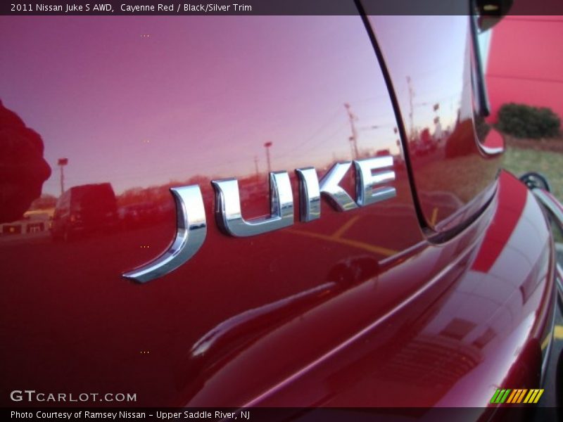 Cayenne Red / Black/Silver Trim 2011 Nissan Juke S AWD
