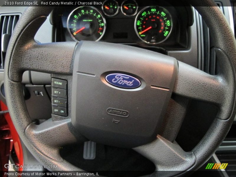 Red Candy Metallic / Charcoal Black 2010 Ford Edge SE