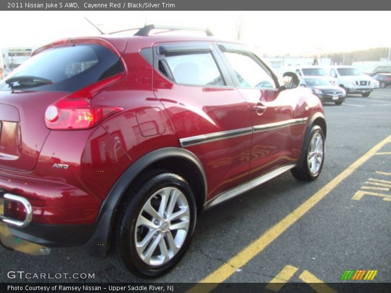 Cayenne Red / Black/Silver Trim 2011 Nissan Juke S AWD