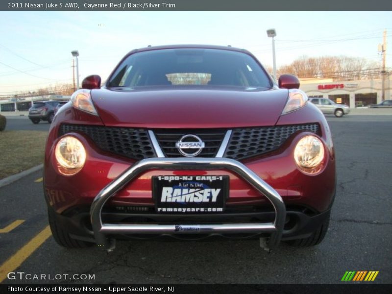 Cayenne Red / Black/Silver Trim 2011 Nissan Juke S AWD