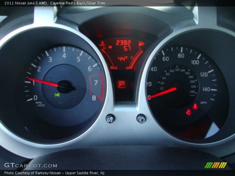 Cayenne Red / Black/Silver Trim 2011 Nissan Juke S AWD