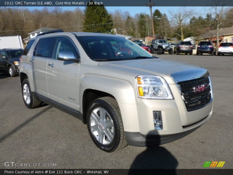 Gold Mist Metallic / Jet Black 2012 GMC Terrain SLE AWD