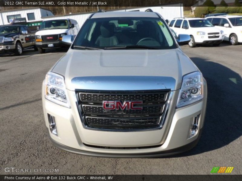 Gold Mist Metallic / Jet Black 2012 GMC Terrain SLE AWD