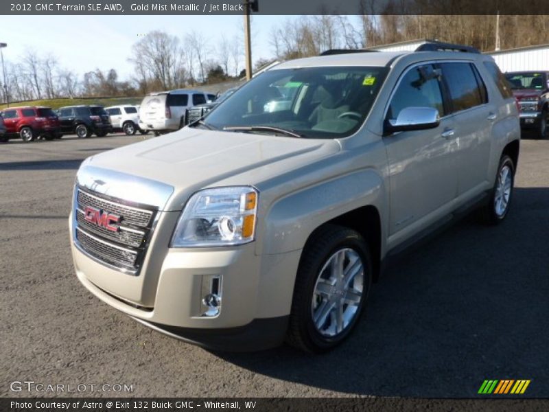 Gold Mist Metallic / Jet Black 2012 GMC Terrain SLE AWD