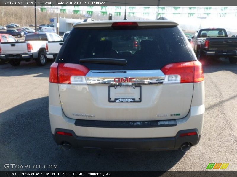 Gold Mist Metallic / Jet Black 2012 GMC Terrain SLE AWD