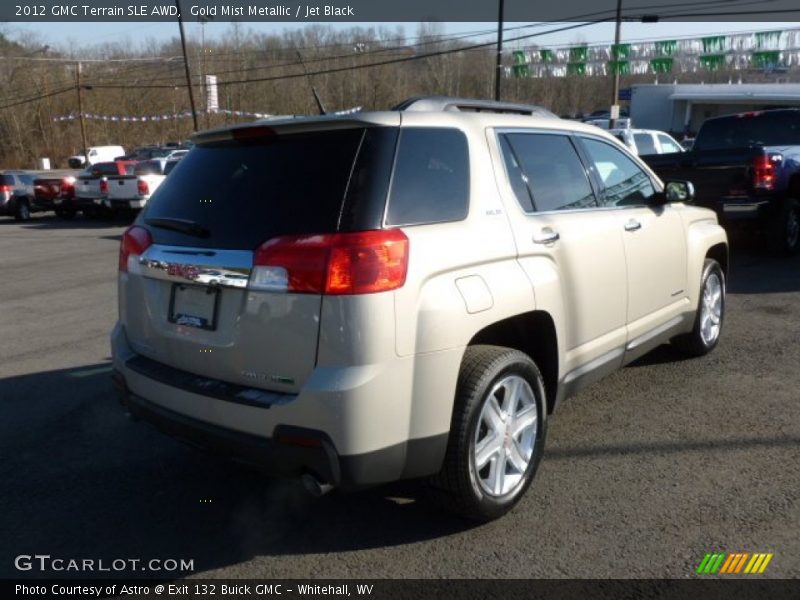 Gold Mist Metallic / Jet Black 2012 GMC Terrain SLE AWD