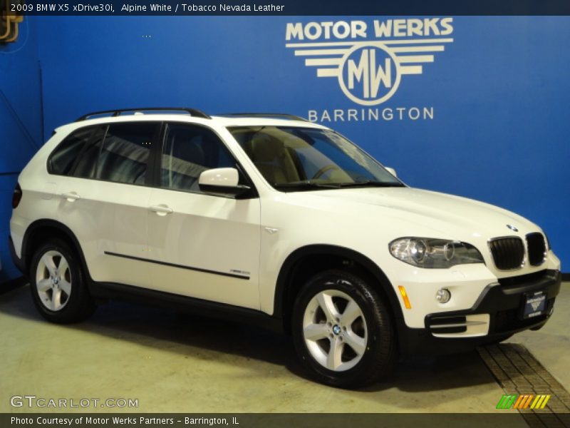 Alpine White / Tobacco Nevada Leather 2009 BMW X5 xDrive30i