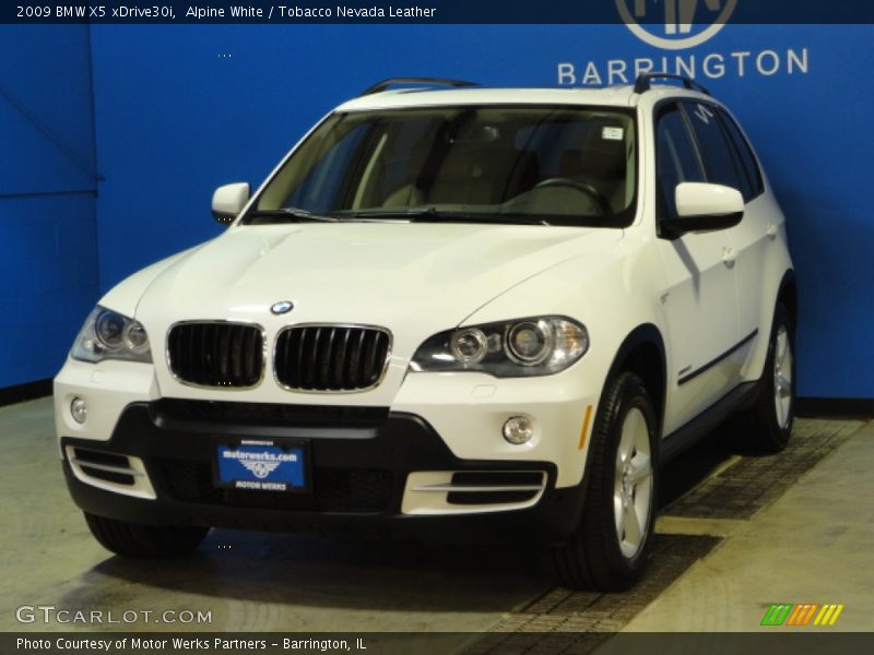 Alpine White / Tobacco Nevada Leather 2009 BMW X5 xDrive30i
