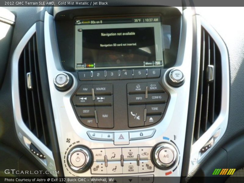Gold Mist Metallic / Jet Black 2012 GMC Terrain SLE AWD