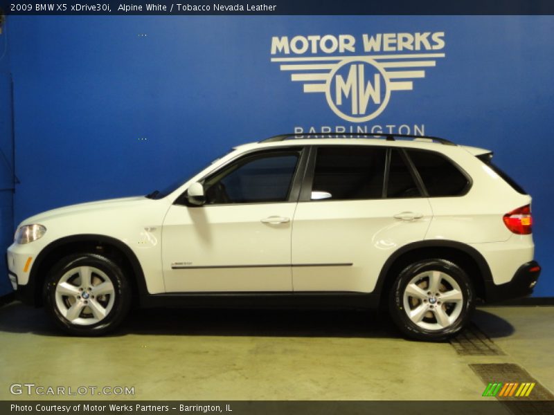 Alpine White / Tobacco Nevada Leather 2009 BMW X5 xDrive30i