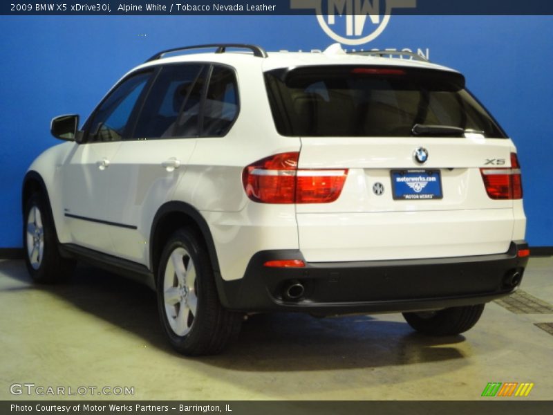 Alpine White / Tobacco Nevada Leather 2009 BMW X5 xDrive30i