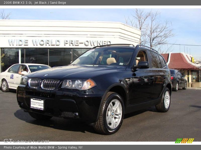 Jet Black / Sand Beige 2006 BMW X3 3.0i