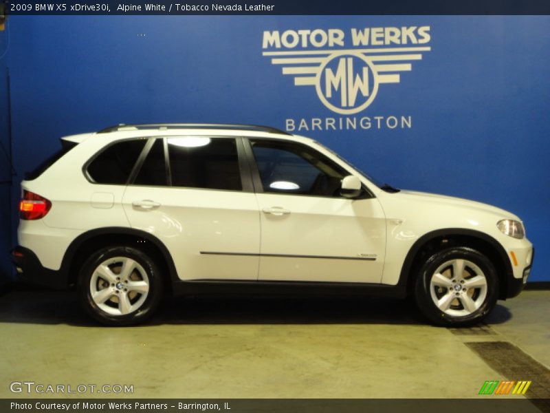 Alpine White / Tobacco Nevada Leather 2009 BMW X5 xDrive30i