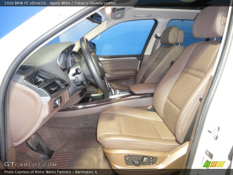 Alpine White / Tobacco Nevada Leather 2009 BMW X5 xDrive30i