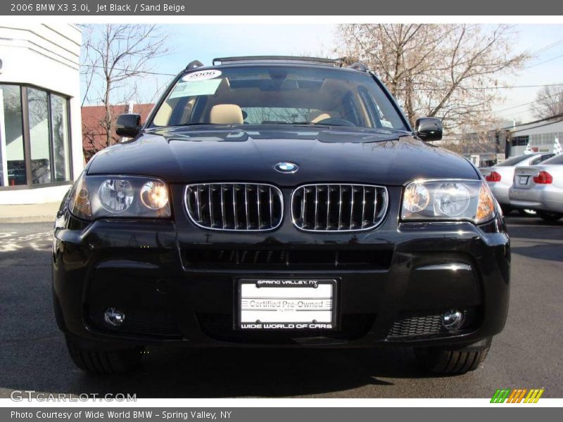 Jet Black / Sand Beige 2006 BMW X3 3.0i
