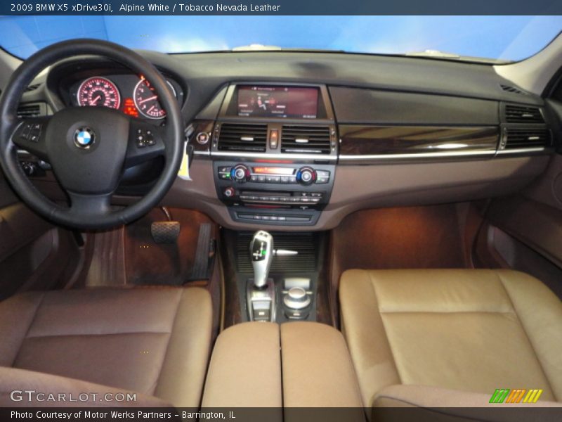 Alpine White / Tobacco Nevada Leather 2009 BMW X5 xDrive30i