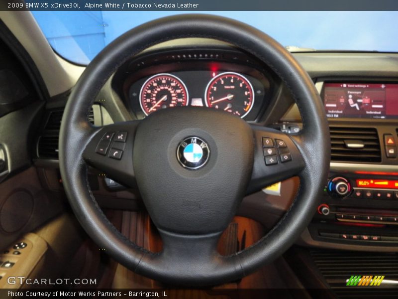 Alpine White / Tobacco Nevada Leather 2009 BMW X5 xDrive30i